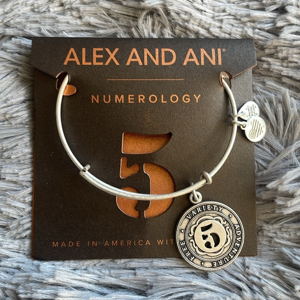 Alex and Ani Numerology ‘5’ Bracelet & Necklace Set - Picture 8 of 10